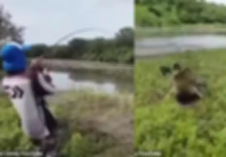 Berharap Memancing Ikan Besar, Nelayan Ini Malah Undang Buaya