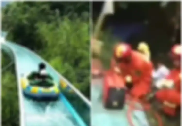 Saling Bertabrakan Hingga Terbang Keluar Jalur, 2 Tewas dan 12 Luka-luka Saat Main Seluncuran Air Terpanjang di Dunia