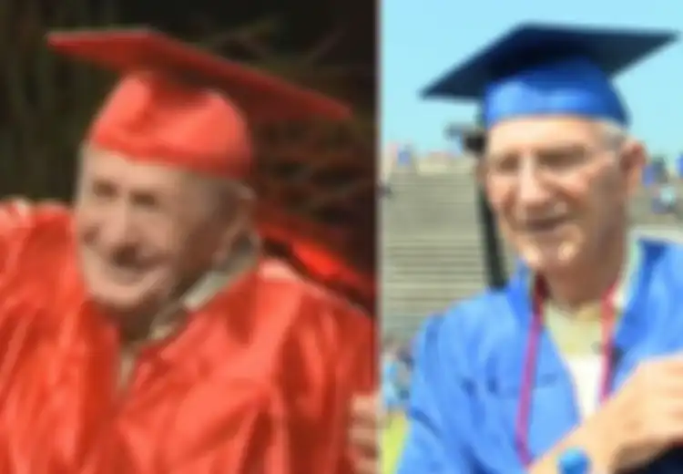 Penuhi Mimpinya, Dua Veteran Perang Berusia 95 dan 85 Tahun Akhirnya Lulus SMA