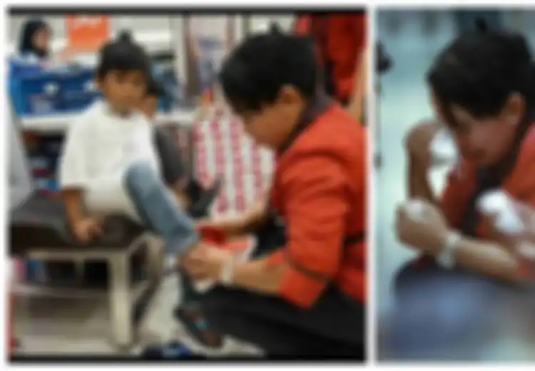 Layani Anak-anak Yatim yang Baru Pertama Kali Ke Mall, Karyawati Ini Menangis: Ndak Tahan Liat Ekspresi Adek-adek Yatim Ini