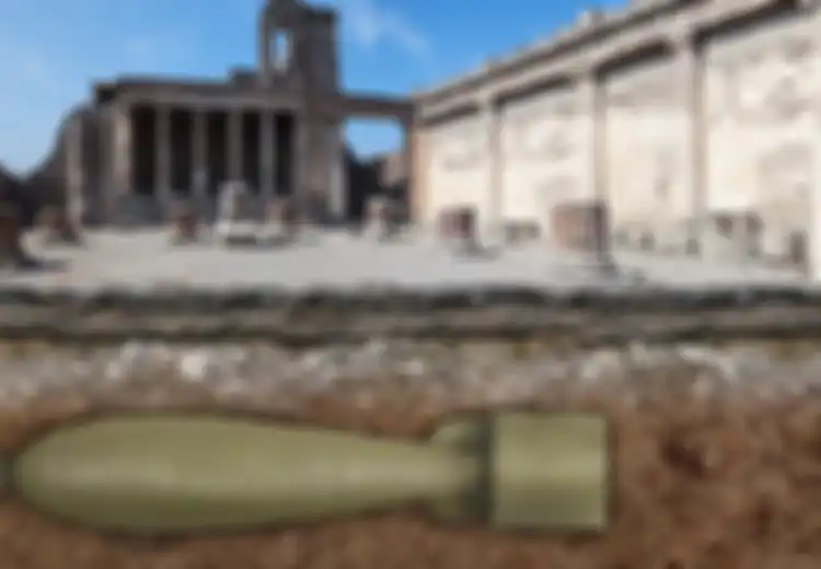 Dijatuhi 165 Bom Raksasa Selama Perang Dunia II, Masih Ada 10 Bom Tertanam di Bawah Tanah Pompeii yang Kini Lokasi Wisata
