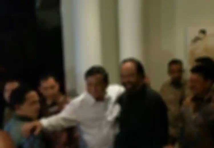 Surya Paloh Ditanya Soal Posisi Gerindra di Pemerintahan, Prabowo Langsung Memotong: Gini Gini Gini