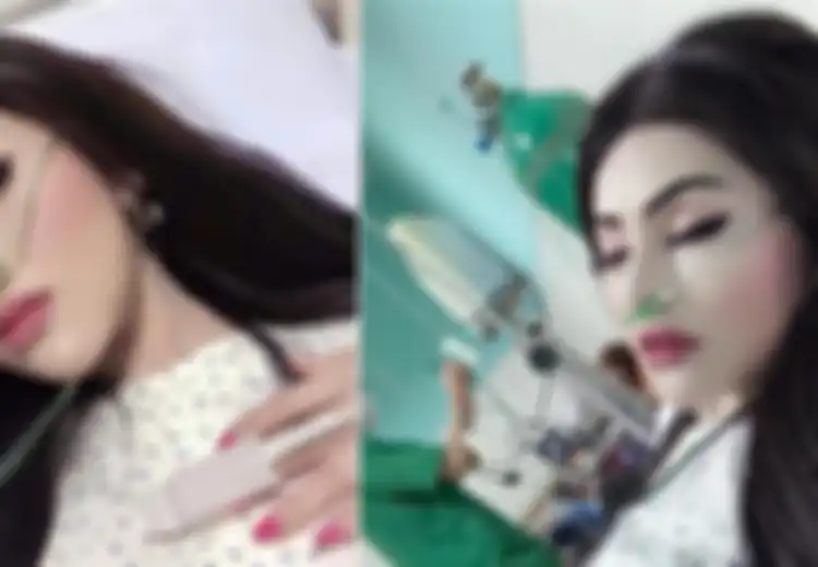 Sakit Tidak Menghalangi Untuk Tampil Cantik, Seorang Wanita Tetap Memakai Make-Up Lengkap Meski Terbaring Dengan Selang Oksigen, Alasannya Konyol Sekaligus Lucu