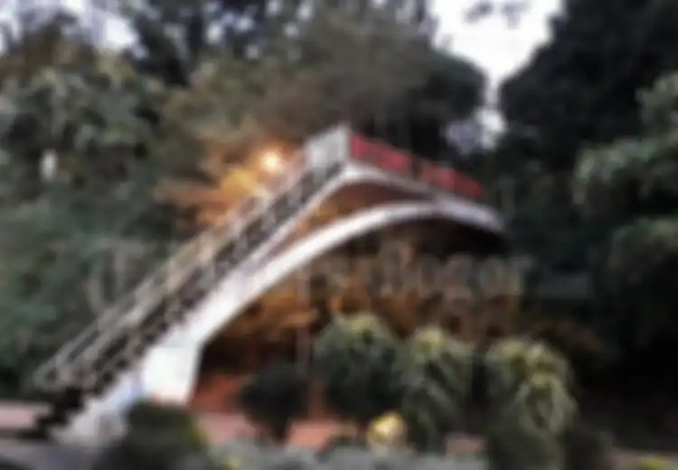 Penasaran dengan Tangga di Tengah Jalan di Riung Gunung Puncak? Ternyata Jalan Menuju Bangunan yang Megah Ini Terungkap Lewat Foto ‘Jadul’