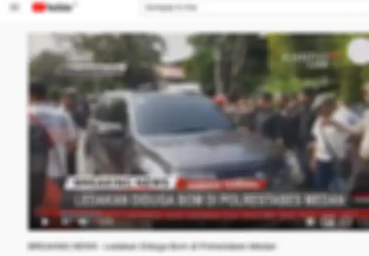BREAKING NEWS: Bom Bunuh Diri Meledak di Polrestabes Medan, Pelaku Ditemukan Hancur