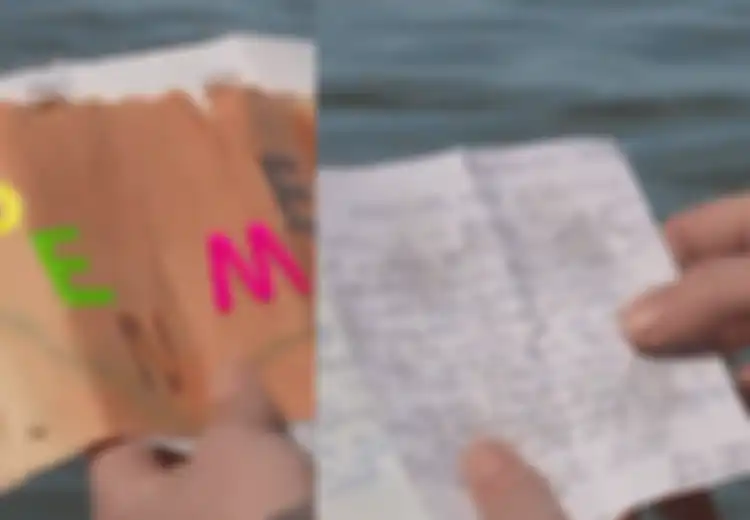 Wanita Ini Temukan Surat Misterius dalam Botol, Isi Pesannya Bertanda 10 September 2001!