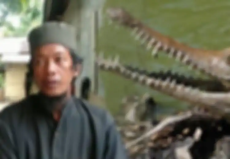Cara Nekat Ruslan Tangkap 2 Buaya Viral, Seekor Ayam Jadi Pancingan, Terguling saat Bajul Berontak, Pemilik Perahu Sampai Takut Saat Buaya Raksasa Menabrak Perahunya