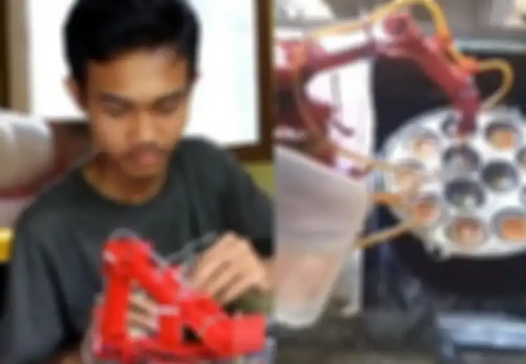 Demi Bantu Ibunya Berjualan, Pemuda Lulusan SMK ini Justru Ciptakan Robot Pembuat Telur Dadar Harga Terjangkau, Inovasinya Mengagumkan
