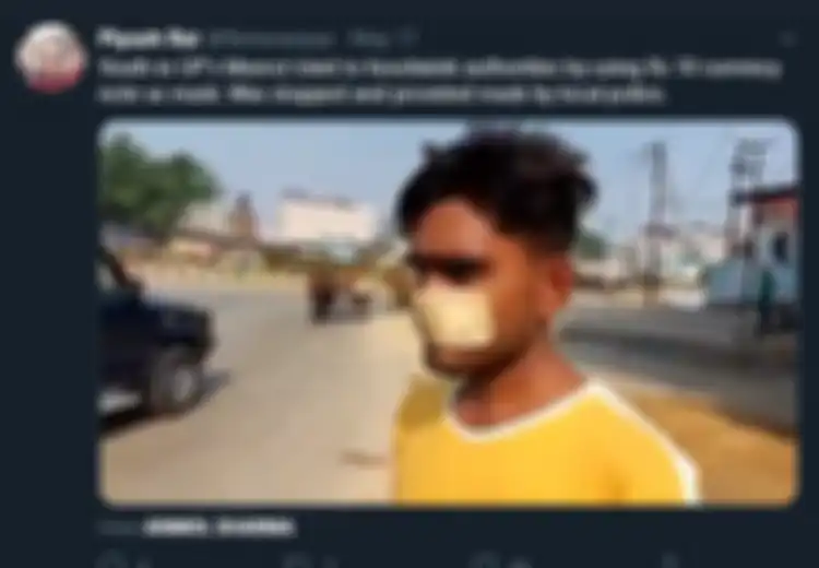 Diminta Polisi Pakai Masker, Pria Ini Malah Jadikan Uang Kertas Sebagai Masker, Ternyata Alasannya yang Tak Sembarangan