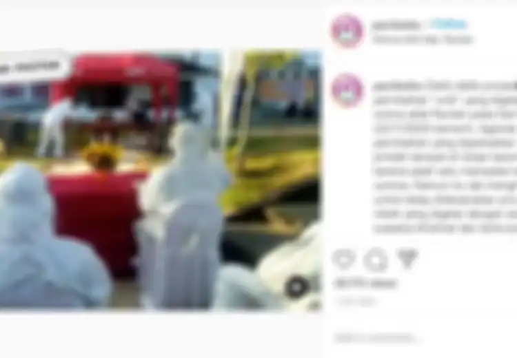Positif Covid-19 pada H-3 Jelang Pernikahannya, Pria Ini Ucapkan Ijab Kabul dengan APD Lengkap, Penghulu Duduk di Tenda yang Berjarak