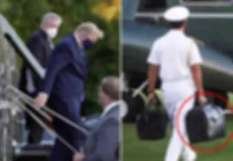 Ditenteng  Asistennya Saat Donald Trump Dibawa ke Rumah Sakit, Tas Misterius Itu Konon Isinya Senjata Rahasia yang Bisa Musnahkan Sebuah Negara, Begini Cara Kerjanya!