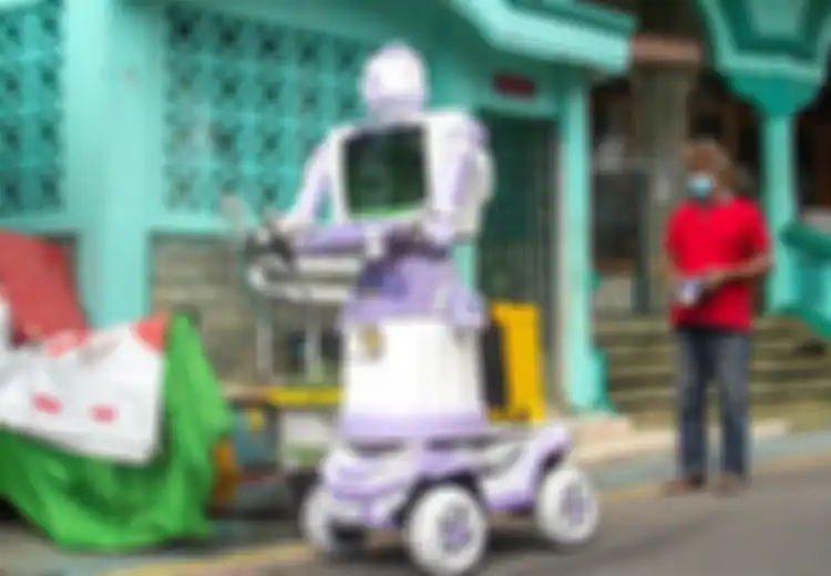 Menolak Kalah dari Covid-19, Warga di Surabaya Sulap Sampah Jadi 'Delta Robot' Pengantar Kebutuhan Isolasi Mandiri Tetangga Sekitar, Beritanya Sampai Disorot Berbagai Media Asing