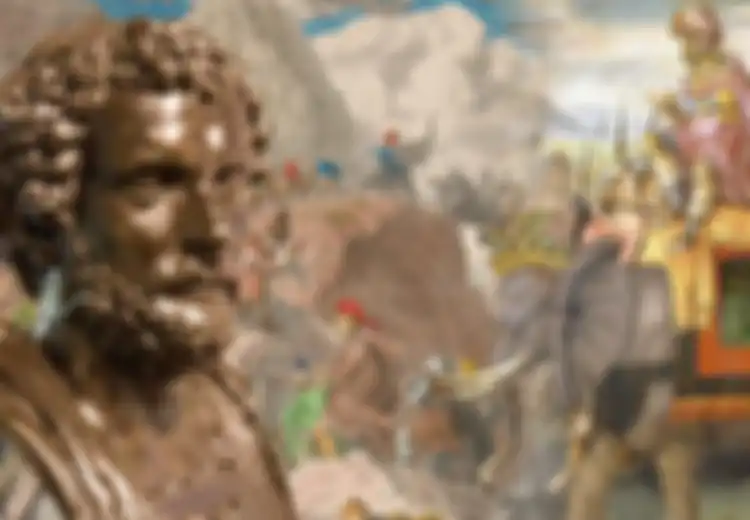 Temui Hannibal Barca, Mengalahkan Kediktatoran Romawi dengan  Pasukan Gajah Hannibal Barca dengan Obor di Tanduk-tanduknya