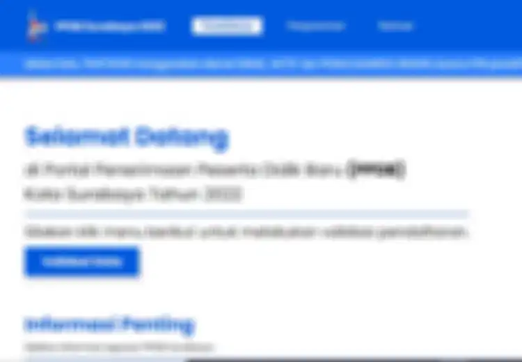 PPDB Surabaya 2022 untuk Jenjang SMP, Ketahui Cara Validasi Data Ini!