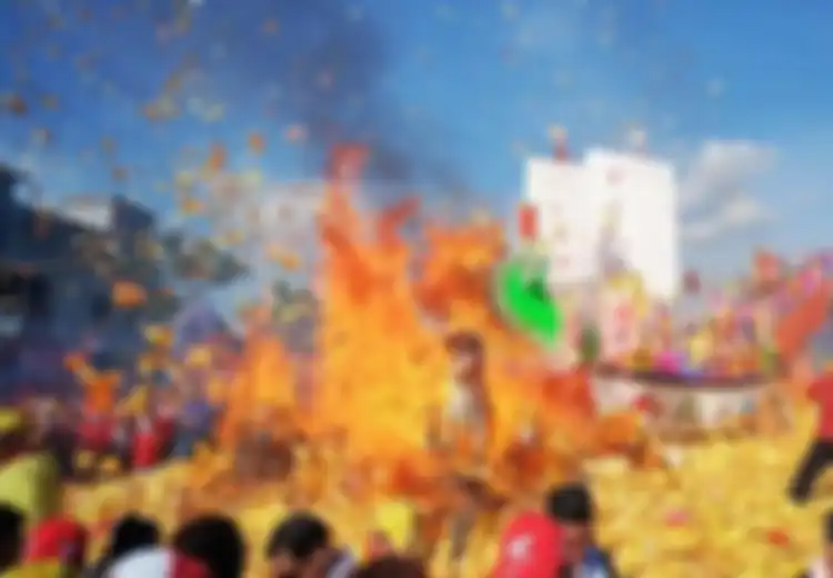 Ritual Bakar Tongkang, Festival Tahunan Migran China di Kota Bagansiapiapi, Tentukan Nasib di Tahun Mendatang dari Arah Jatuhnya Tiang Utama Replika Kapal