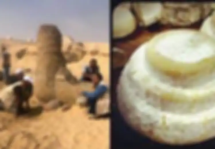 Berusia 2.600 Tahun, Blok Keju Putih Ini Ditemukan di Saqqara Necropolis Giza, Mesir, dalam Tembikar Kuno Berasal dari Dinasti ke-26 Mesir Kuno