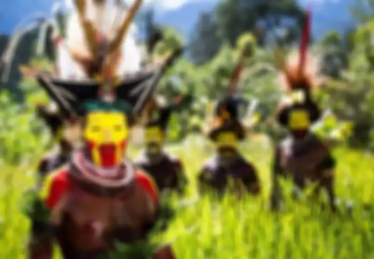 Diasingkan di Hutan Hingga Tiga Tahun, Ritual Pendewasaan Laki-laki Suku Huli Papua Nugini