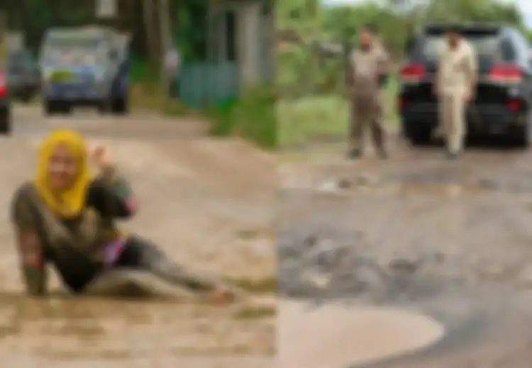 Jalan Lampung Diperbaiki Bak Peristiwa Langka, Terungkap Alasan Jalan di Indonesia Gampang Rusak