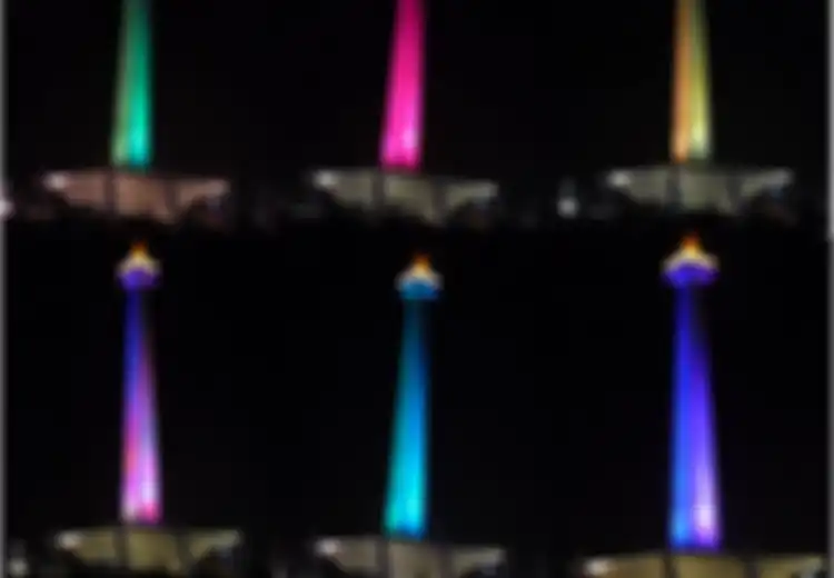 Monumen Nasional dalam Setiap Warna