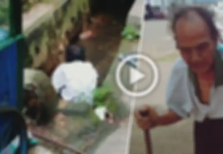 (Video) Nyaris Seumur Hidupnya Dihabiskan di Jalanan, Kakek Ini Sering Mandi di Selokan