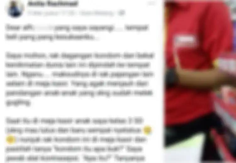 Kisah Lucu di Kasir Minimarket, Ibu Ini Bingung Menjelaskan ke Anaknya yang Rewel Minta Kondom Karena Dikira Permen