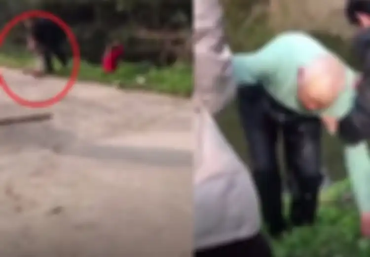 (Video) Mengharukan, Kakek 90 Tahun Ini Melompat ke Sungai Demi Selamatkan Seorang Balita
