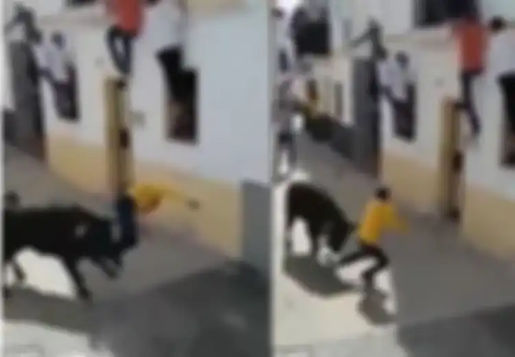 (Video) Ngeri! Diseruduk Banteng Saat Festival, Pria Spanyol Ini Akhirnya Meninggal