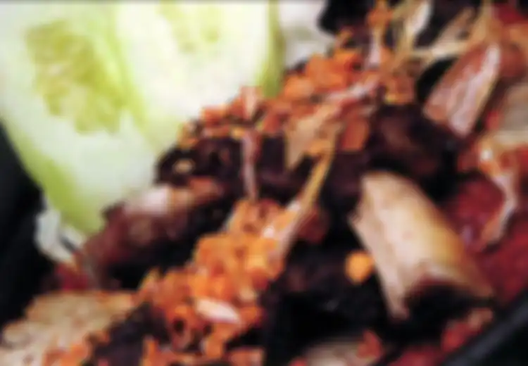 Iga Sapi Penyet Leko di Warung Leko