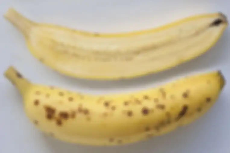 Pisang yang Mulai Hitam Karena Terlalu Matang 