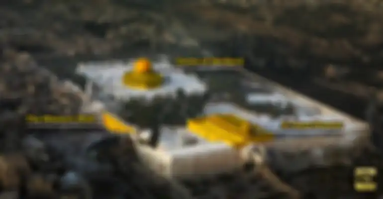 The Dome of Rock dan masjid Al Aqsa.