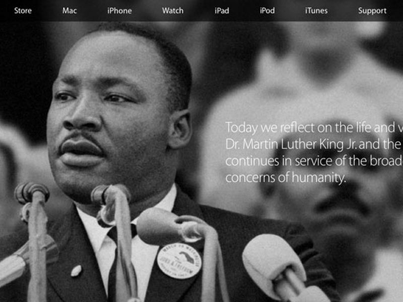Apple Peringati Hari Lahir Martin Luther King Jr.