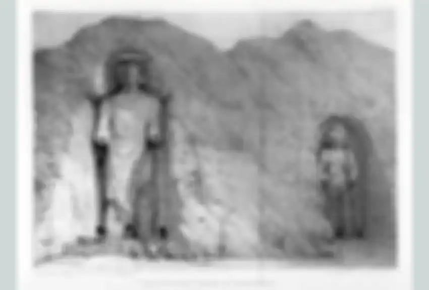 2 patung Buddha Bummiyan sebelumnya yang berada di lembah Bamiyan, Afganistan.