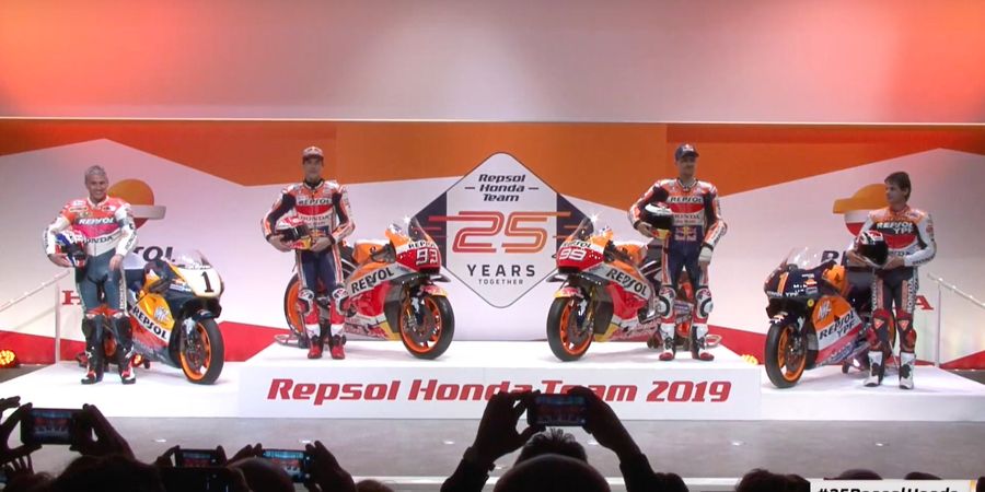 Repsol Honda Hadirkan 4 Motor di Peluncuran Tim untuk MotoGP 2019