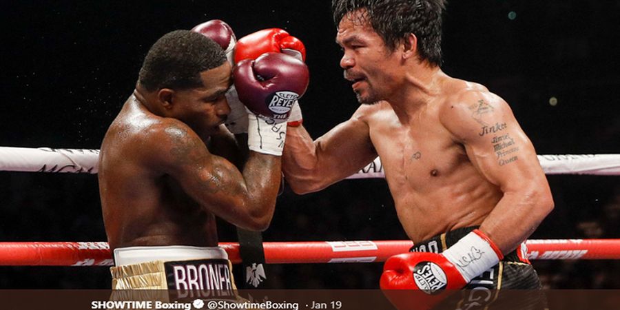 Petinju AS Masih Tidak Terima Dikalahkan Manny Pacquiao yang Cuma Pukul Angin