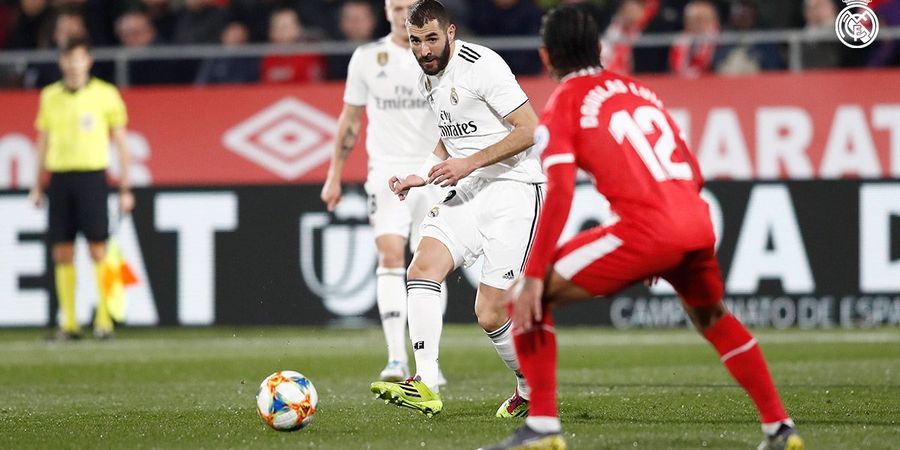 Dua Kaki Karim Benzema Antarkan Real Madrid Unggul 2-0 atas Girona