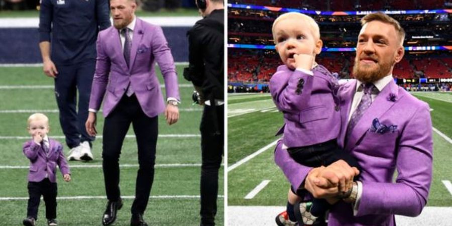 McGregor dan Putranya Tampil dalam Pakaian Serasi di Super Bowl LIII