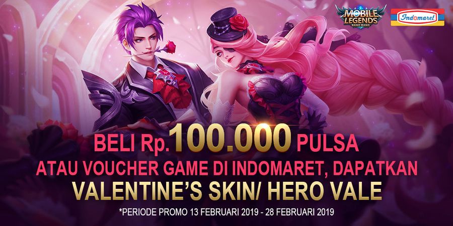 Mobile Legends: Bang Bang Rilis Skin Edisi Valentine dan Gratis