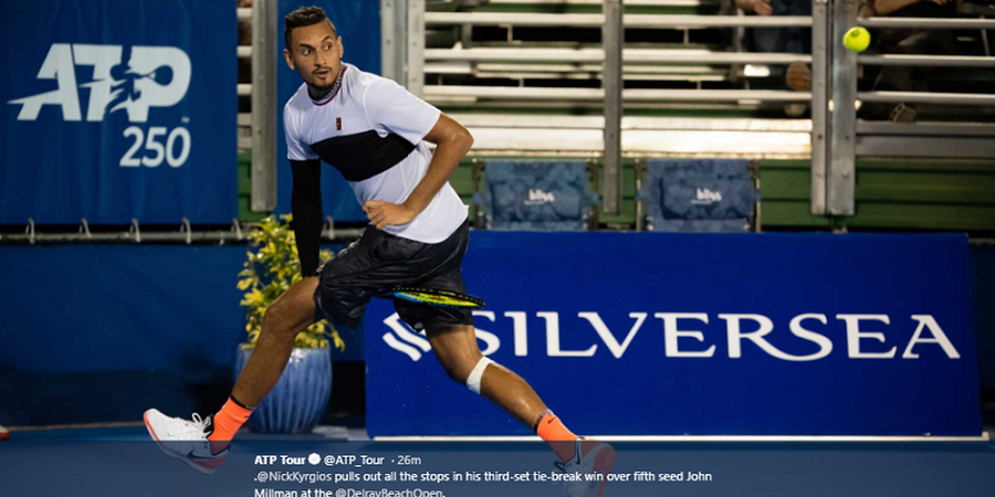 Nick Kyrgios Melenggang ke Babak Kedua Delray Beach Open 2019