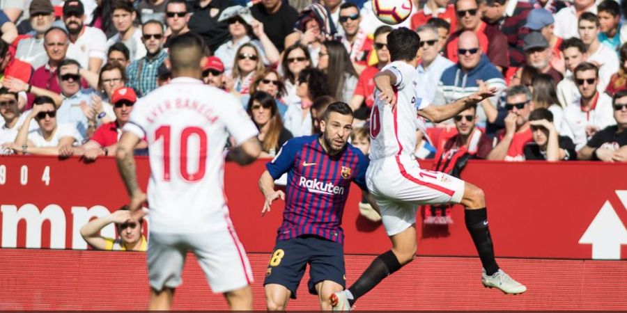 Sevilla Vs Barcelona - Messi Cetak Gol Indah, El Barca Tertinggal 1-2