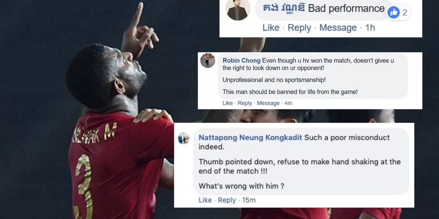 Fans Kamboja Tulis Komentar Negatif Soal Marinus Wanewar di Media Sosial