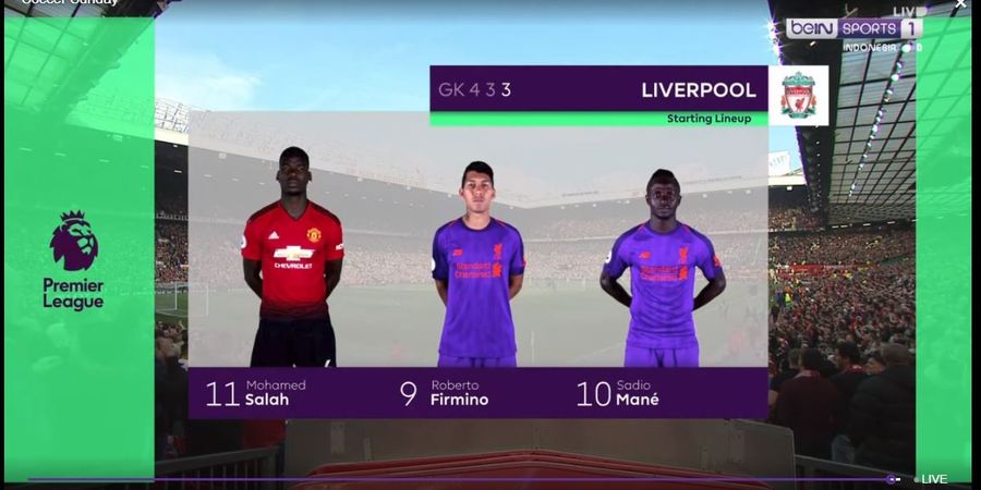 Manchester United Vs Liverpool - Blunder Grafik, Paul Pogba Menyusup di Line Up Liverpool