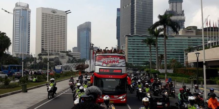 Konvoi Timnas U-22 Indonesia Tak Semeriah Arak-arakan Persija
