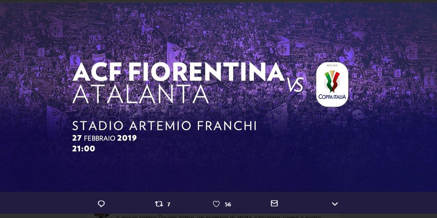 Hasil Coppa Italia - Seru! Duel Fiorentina-Atalanta Berakhir 3-3