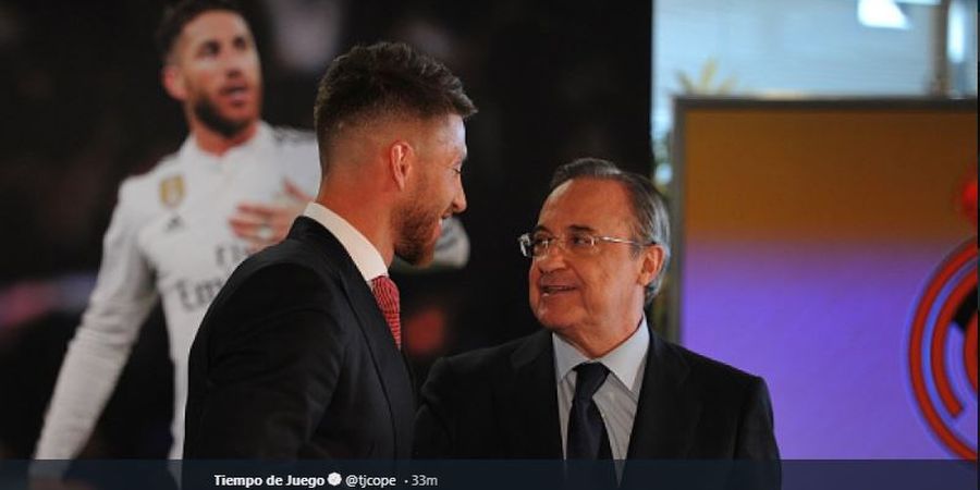 Sergio Ramos Akui Sempat Bertengkar Hebat dengan Presiden Real Madrid