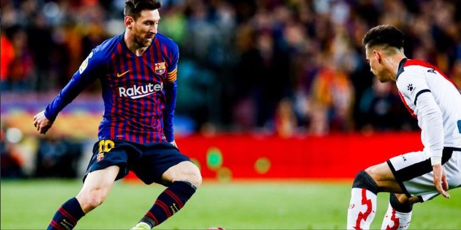 Barcelona Vs Rayo Vallecano - Messi Bantu Selamatkan Barca di Babak I