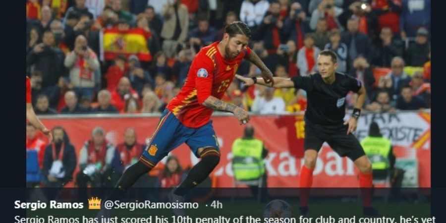 VIDEO - Penalti Panenka Sergio Ramos Tipu Kiper Gratisan