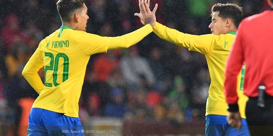 Hasil Uji Coba, Firmino dan Gabriel Jesus Pimpin Kebangkitan Brasil