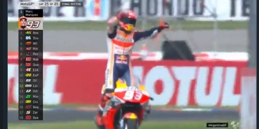 MotoGP Argentina 2019 - Marquez Tanpa Tanding, Rossi Dramatis