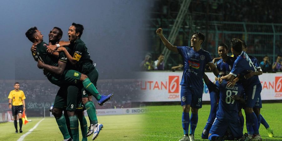 Arema FC Unggul atas Persebaya pada Babak Pertama Leg Kedua Final Piala Presiden 2019