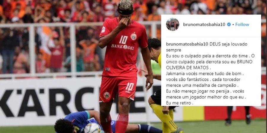 Bruno Matos Ingin Mengundurkan Diri, Begini Jawaban Manajemen Persija Jakarta